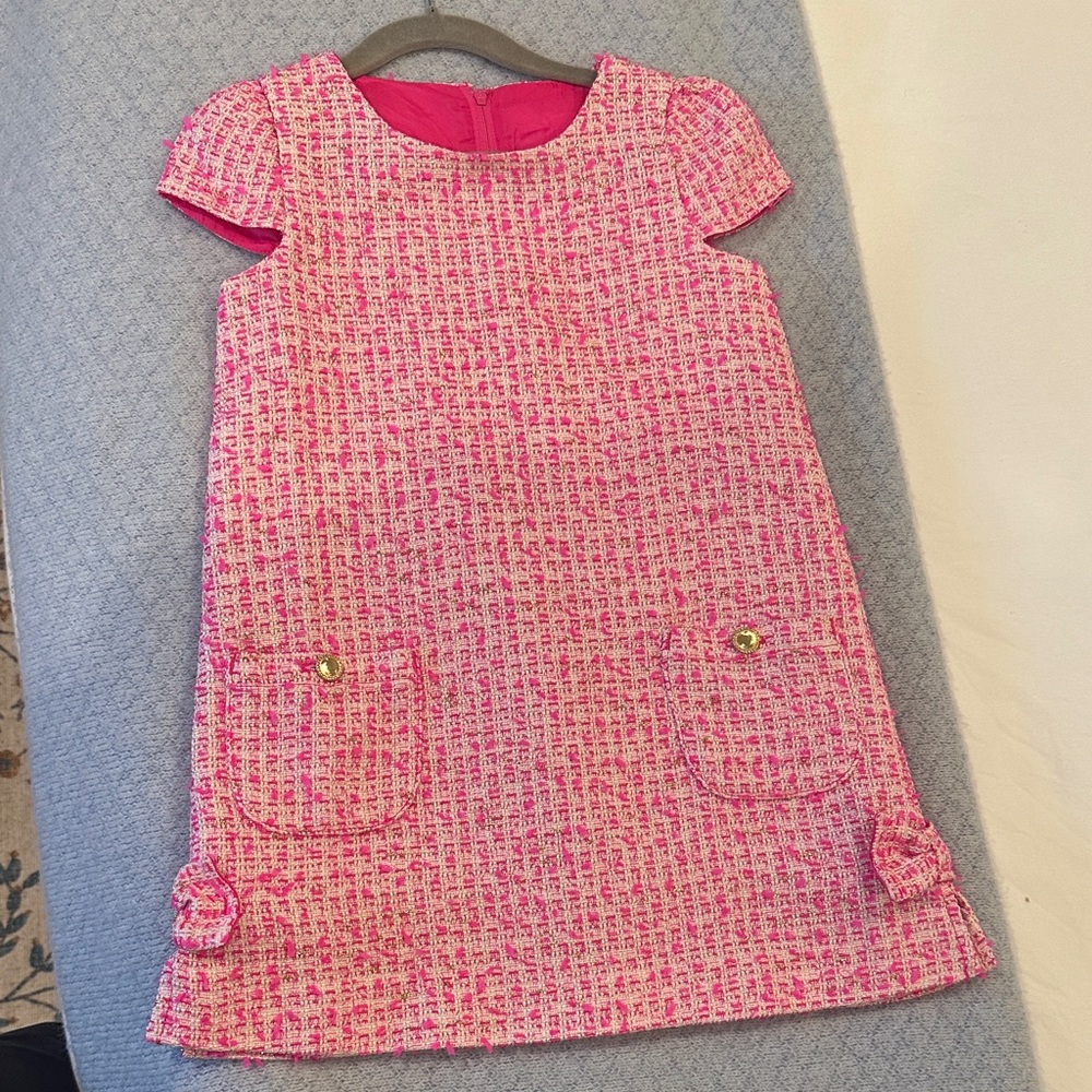Lily Pulitzer Pink Tweed Kids Dress